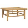 vidaXL 6-tlg. Garten-Lounge-Set mit Dunkelgrauen Kissen Bambus