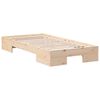 vidaXL Bodenbettgestell Braun 90 x 190 cm Massivholz Kiefer