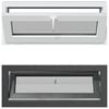 vidaXL Kellerfenster RISOR 110 x 40 cm PVC und Glas Anthrazit
