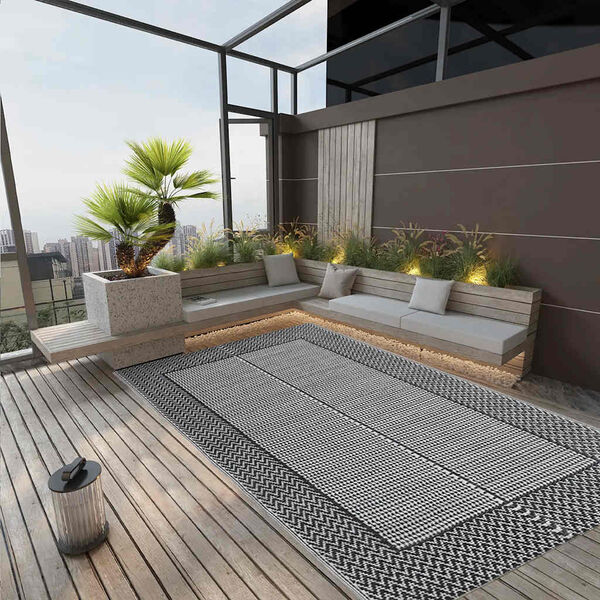 vidaXL Outdoor-Teppich ARAKIL Grau 160x230 cm PP