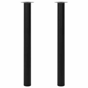 2 x Teleskopfu&szlig; Tischfu&szlig; St&uuml;tzfu&szlig; Tischbein Schwarz 710 mm-1100 mm