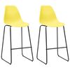 vidaXL 3-tlg. Bar-Set Kunststoff Gelb