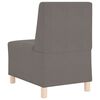 vidaXL | Modulares Armfreies Sofa | Hellgrau 55 x 74 x 82 cm Cordstoff