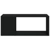 vidaXL TV-Schrank Schwarz 80x24x32 cm Holzwerkstoff