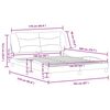 vidaXL Bettgestell ohne Matratze "Hvar" Schwarz 160x200 cm Kunstleder