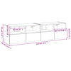 vidaXL TV-Wandschr&auml;nke 2 Stk. Wei&szlig; 60x30x30 cm Holzwerkstoff