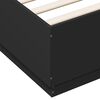 vidaXL Bettgestell Schwarz 120x200 cm Holzwerkstoff
