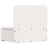 vidaXL Nachttisch 2 pcs Wei&szlig; 44 x 32,5 x 40 cm Massivholz Kiefer