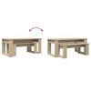 vidaXL Kaffeetisch Set 2 pcs Sonoma-Eiche Holzwerkstoff