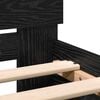 vidaXL Bettrahmen Schwarz Eichen-Optik 203 x 185 x 70 cm Holzwerkstoff