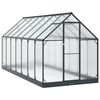 vidaXL Garten Gew&auml;chshaus mit T&uuml;r Anthrazit 183,5 x 423,5 x 207 cm