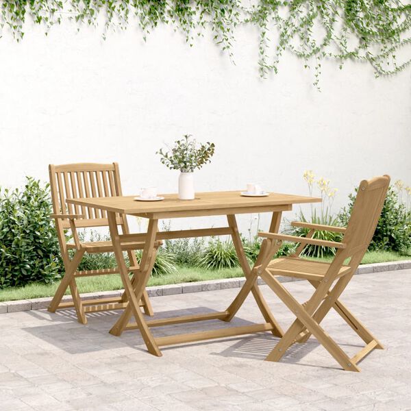 vidaXL Gartentisch Klappbar 120x70x75 cm Massivholz Akazie