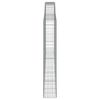 vidaXL Gabionen mit Hochbogen 4 Stk. 400x30x180/200cm Verzinktes Eisen