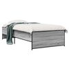 vidaXL Bettrahmen Grau Sonoma 80 x 200 cm Holzwerkstoff