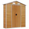 vidaXL Gartenhaus Hellbraun 191 x 215 x 198 cm Verzinkter Stahl