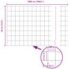 vidaXL Eurozaun Grau 0.4 x 50 m PVC-beschichtetes Eisen