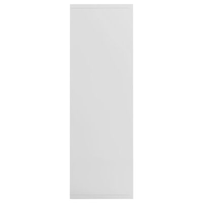vidaXL Bücherregal/Sideboard Hochglanz-Weiß 50x25x80 cm Holzwerkstoff