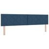 vidaXL LED Kopfteil Blau 200 cm Stoff