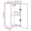 vidaXL TV-Schr&auml;nke 2 Stk. Wei&szlig; Sonoma-Eiche 30,5x30x60cm Holzwerkstoff