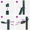 vidaXL Zaunpfosten 7 pcs Gr&uuml;n Stahl
