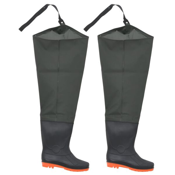 vidaXL Watstiefel Dunkelgr&uuml;n Gr. 45