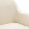vidaXL Esszimmerst&uuml;hle 4 Stk. Drehbar Creme Stoff