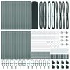 vidaXL Zaunpfosten Gr&uuml;n 100 x 0,6 m (25 x 25 mm Maschen) Stahl und PVC