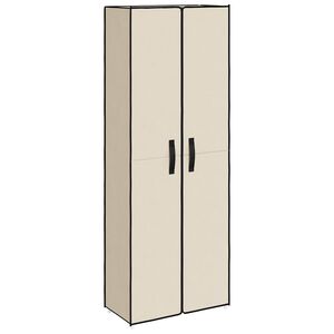 vidaXL Schuhschrank Creme 60x30x166 cm Stoff