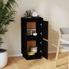 vidaXL Sideboard Schwarz 31,5x34x75 cm Massivholz Kiefer