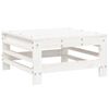 vidaXL 7-tlg. Garten-Lounge-Set Wei&szlig; Massivholz Kiefer