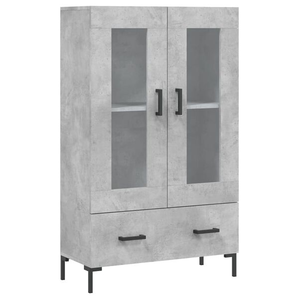 vidaXL Highboard Betongrau 69,5x31x115 cm Holzwerkstoff