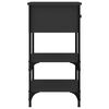 vidaXL Nachttische 2 Stk. Schwarz 34x36x70 cm Holzwerkstoff