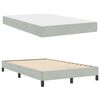vidaXL Boxspringbett mit Matratze Hellgrau 120 x 190 cm Stoff