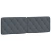 vidaXL Bettgestell ohne Matratze Dunkelgrau 160x200 cm Samt