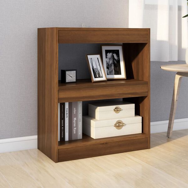 vidaXL B&uuml;cherregal/Raumteiler Braun Eichen-Optik 60x30x72 cm