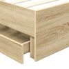 vidaXL Bettrahmen Sonoma-Eiche 90 x 200 cm Ingenieurs Holz