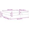 vidaXL Ottoman-Bett mit Matratze Schwarz 160x200 cm Stoff