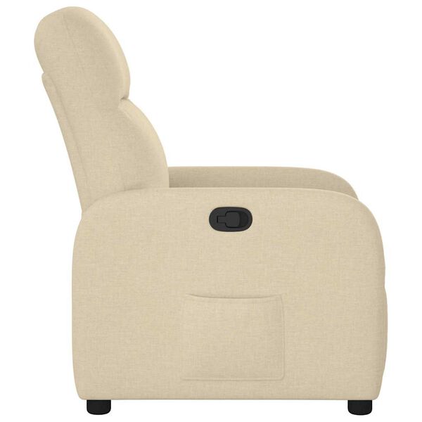 vidaXL Relaxsessel Creme Stoff