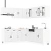vidaXL 11-tlg. K&uuml;chenschrank-Set Kalmar Wei&szlig; Holzwerkstoff