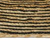 vidaXL Teppich Nat&uuml;rlich und Schwarz 80 x 300 cm Jute