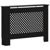 vidaXL Heizk&ouml;rperverkleidung Schwarz 112x19x81,5 cm MDF