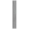 vidaXL B&uuml;cherregal 5 F&auml;cher Grau Sonoma-Eiche 80x24x175 Holzwerkstoff