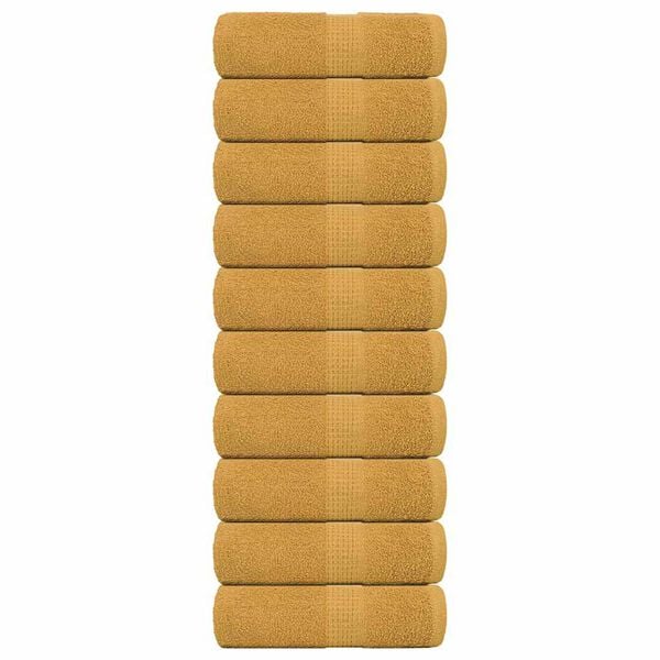 vidaXL Waschtücher FROGN 10 Stk. Gold 30x30 cm 360 g/m²