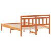 vidaXL Bettrahmen Braun 140 x 190 cm Massives Kiefernholz