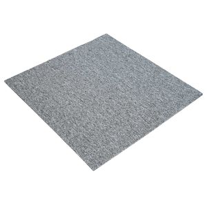 vidaXL Teppichfliese Hellgrau 50 x 50 cm 36 pcs PP und Bitumen