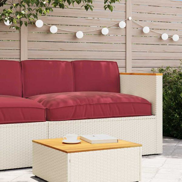 vidaXL Kissenset 3 pcs Weinrot Oxford-Stoff