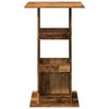vidaXL Bartisch mit Ablagen Altholz-Optik 60x60x102 cm Holzwerkstoff