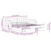 vidaXL Tagesbett Ausziehbar mit Schubladen Dunkelgr&uuml;n 100x200 cm Samt