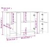 vidaXL Sideboards 3 Stk. Braun Eichen-Optik Holzwerkstoff