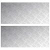 vidaXL Treppe Tritt Rechtwinklig 2 pcs Silber 90 x 40 cm Aluminium